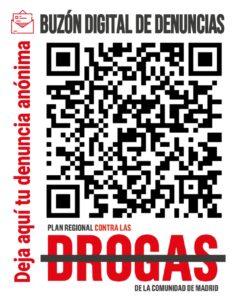 Código QR - Buzón digital de denuncias - Plan regional contra las drogas de la Comunidad de Madrid